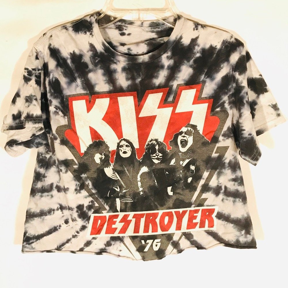 KISS Vintage Tee Shirt Small Cropped Destroyer
